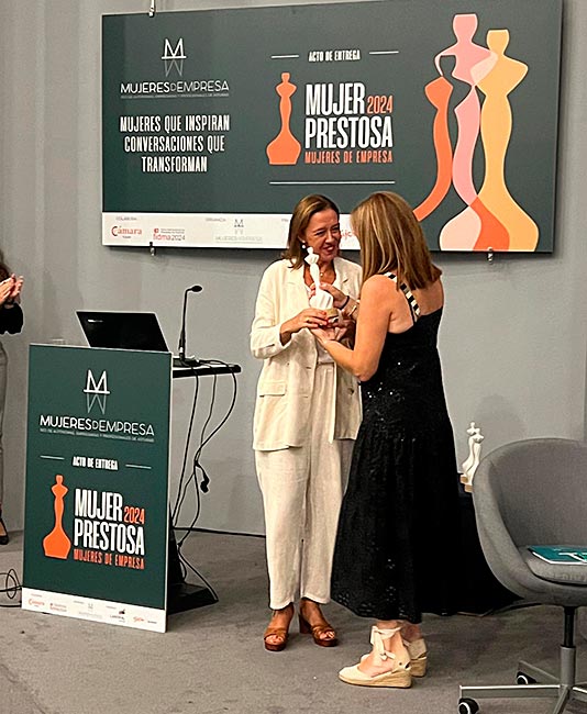 Mercedes Migoya, Premio Mujer Prestosa 2024 en el apartado de empresa.