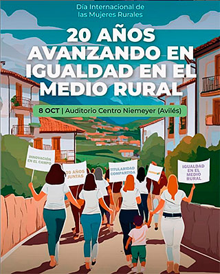 Cartel del Día Internacional de las Mujeres Rurales. 8 de octubre 2024