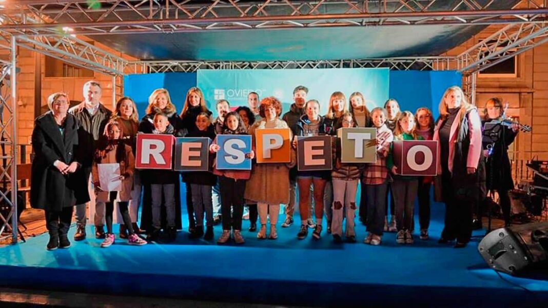 Actividad realizada en Oviedo el año pasado con motivo del 25N