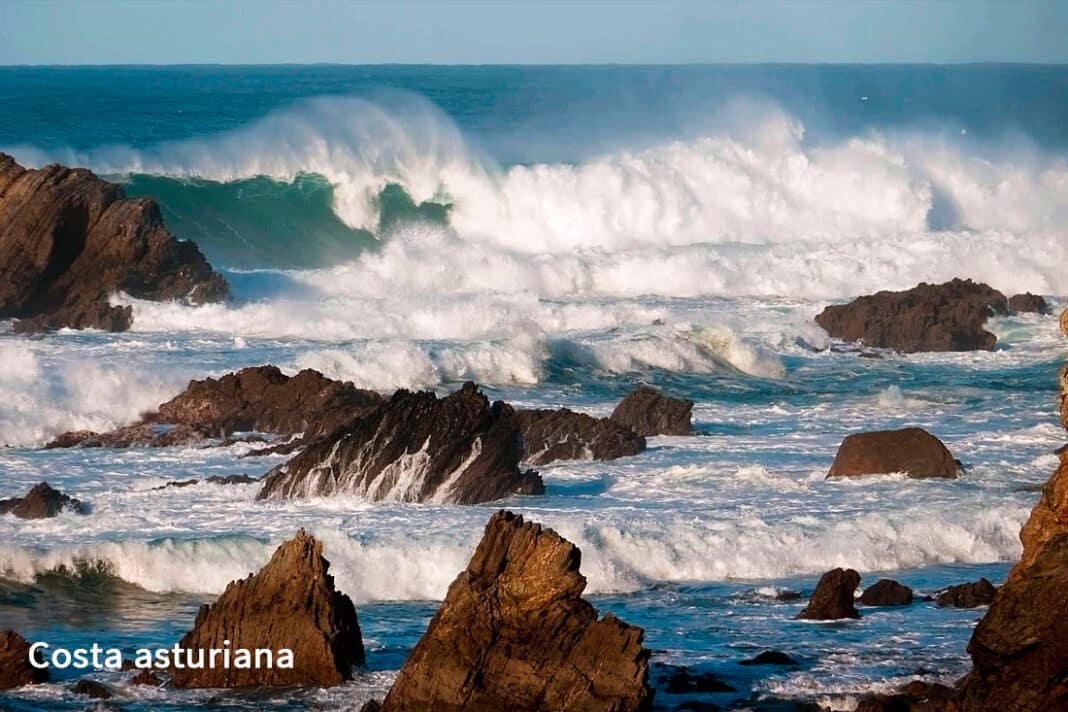 Costa asturiana en la zona deTapia de Casariego
