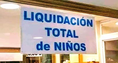 Liquidación total de niños