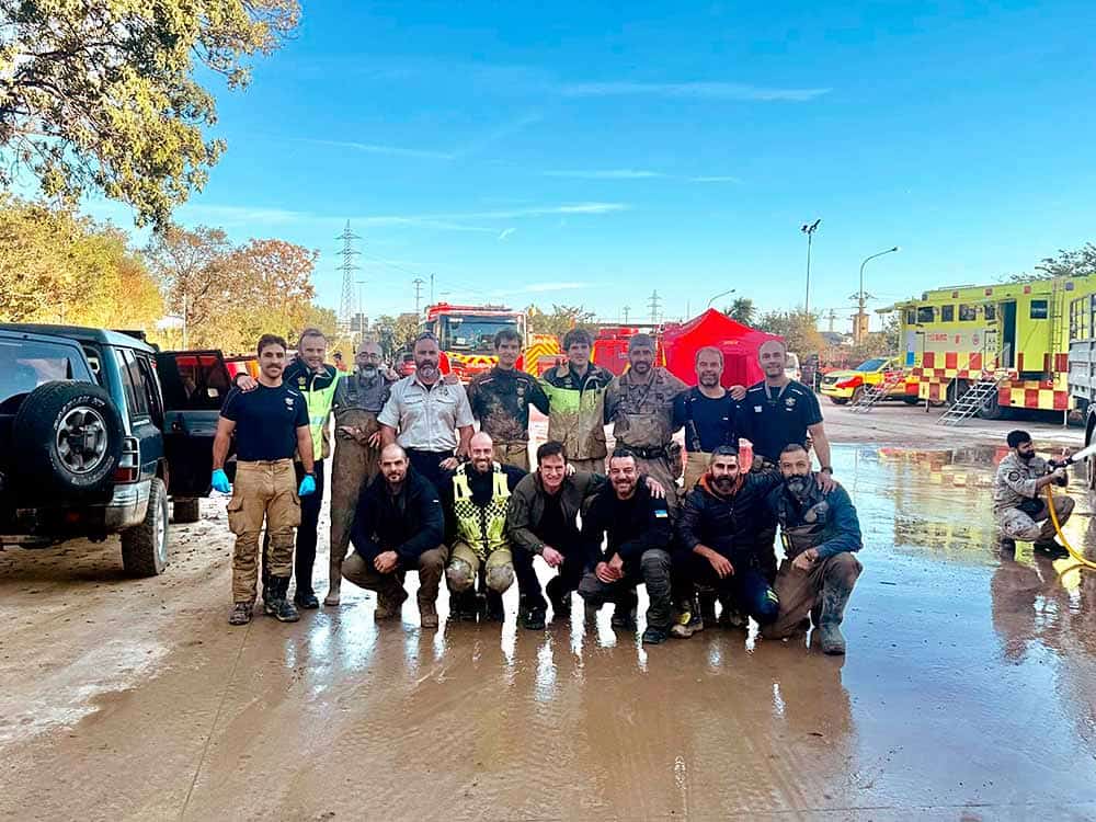 Equipo de Bribones desplazado a Valencia junto con Bomberos de Burgos en la DANA de Valencia (Octubre 224)