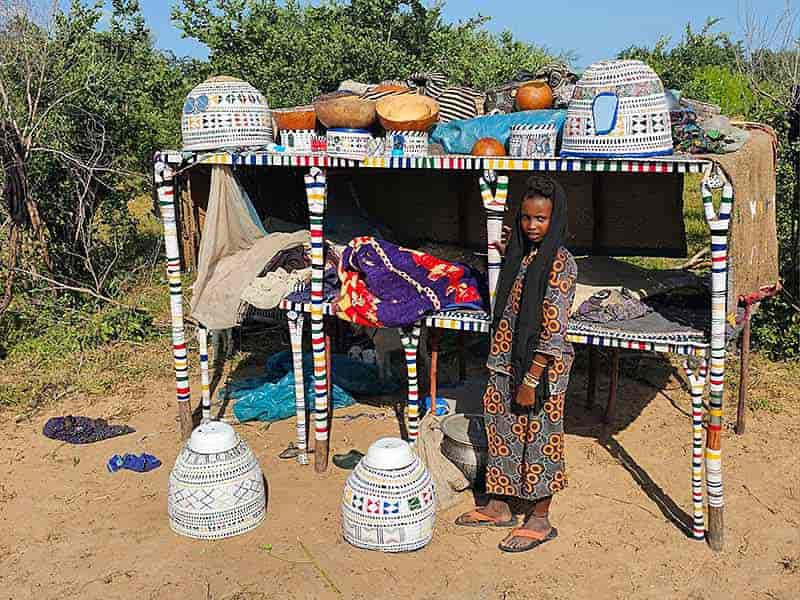 «Las casinas de los wodaabe son muy ligeras y fáciles de transportar porque son totalmente nómadas»