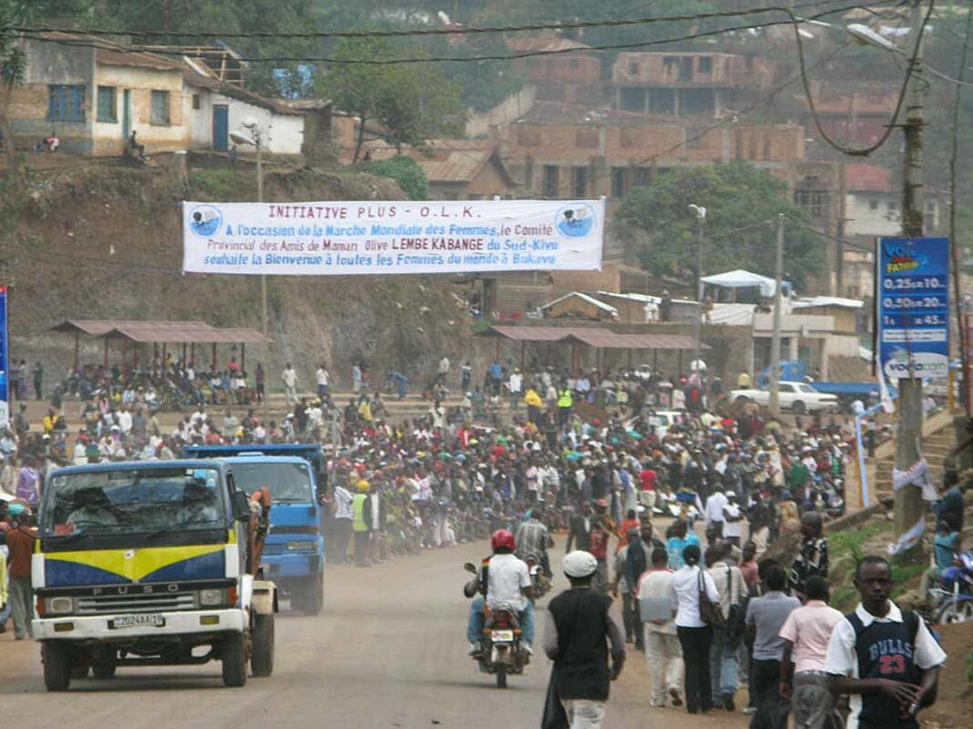 Tráfico en Bukavu, capital de la provincia de Kivu del Sur, en la República Democrática del Congo.