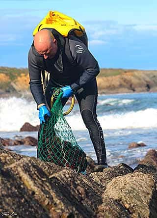 Ignacio Gayol, patrón de pesca y mariscador residente en Andés (Navia)