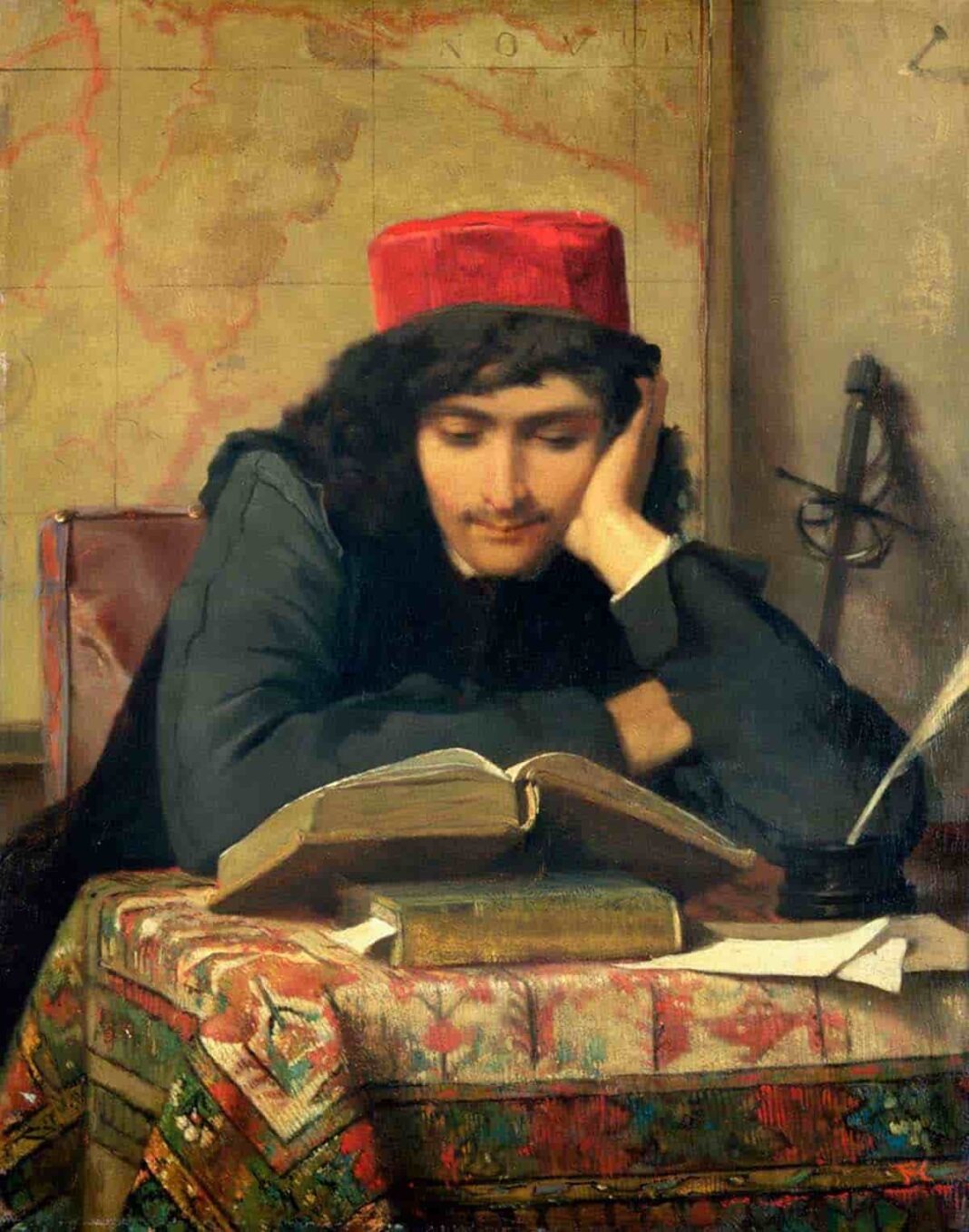 El lector, 1856. Ferdinand Heilbuth