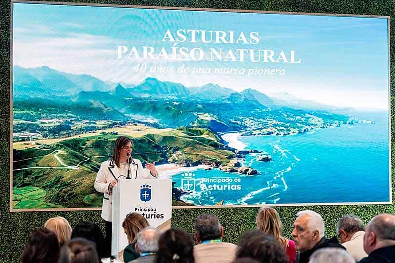 La vicepresidenta de Asturias, Gimena Llamedo, en Fitur 2025