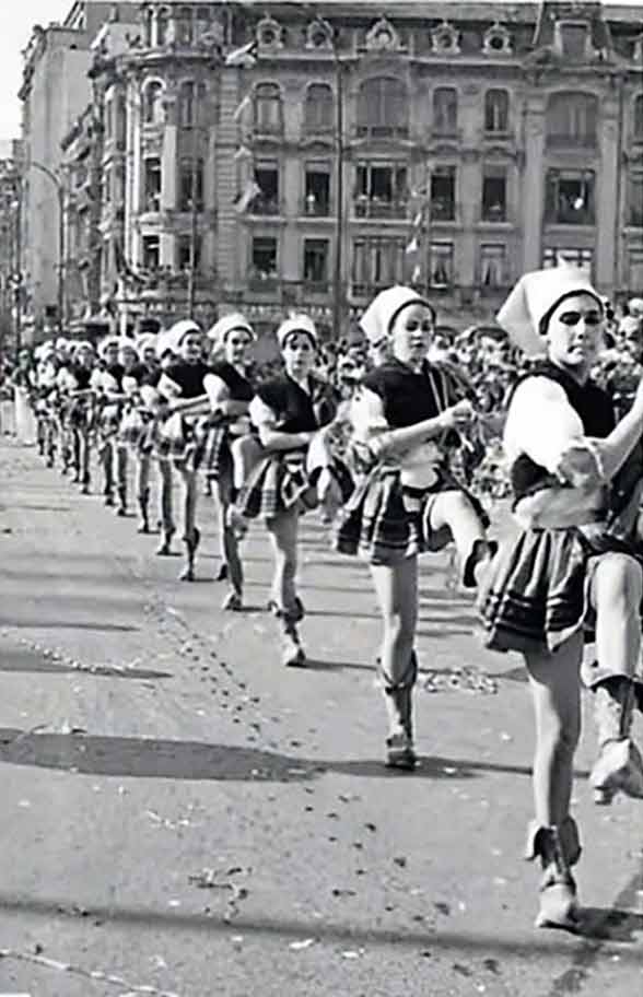 Majorettes en La Escandalera.