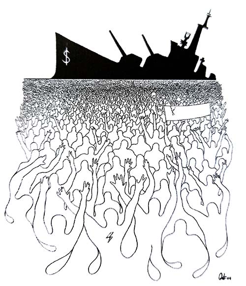 El grito de los pueblos. La Espada, por MAK. Ilustración de @arabesko3