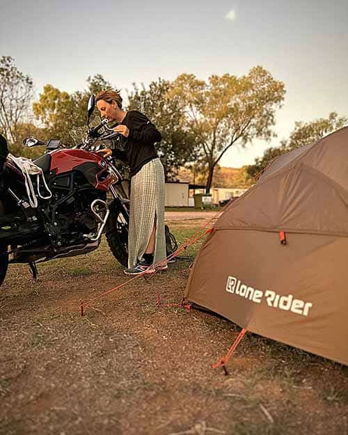 Elsi Rider, motera y aventurera: «Los viajes son como la vida misma» 3 Elsi Rider en su último viaje por Australia.