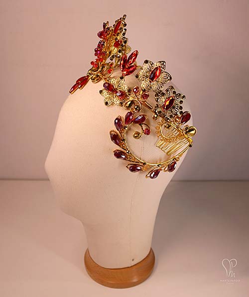 Corona de fantasía Berta. Obra de M Pardo Couture