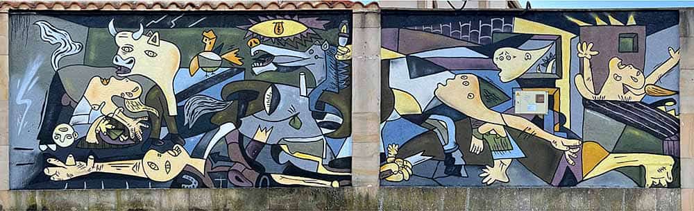 Poch, sprays autodidactas desde mediados de los 90 1 Homenaje a Picasso del artista Poch con este mural en el Festival de Arte Contra el Olvido, en La Torre del Valle (Zamora)