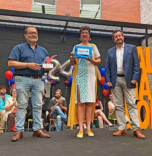 Nuevos premiados en la XXIV Edición Semillero de Proyectos Valnalón 3 Yolanda Basante, ganadora en la categoría "Consolidación Empresarial" con NovalReeves.