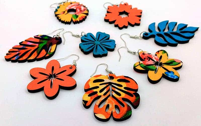 Pendientes de madera Cocuyo