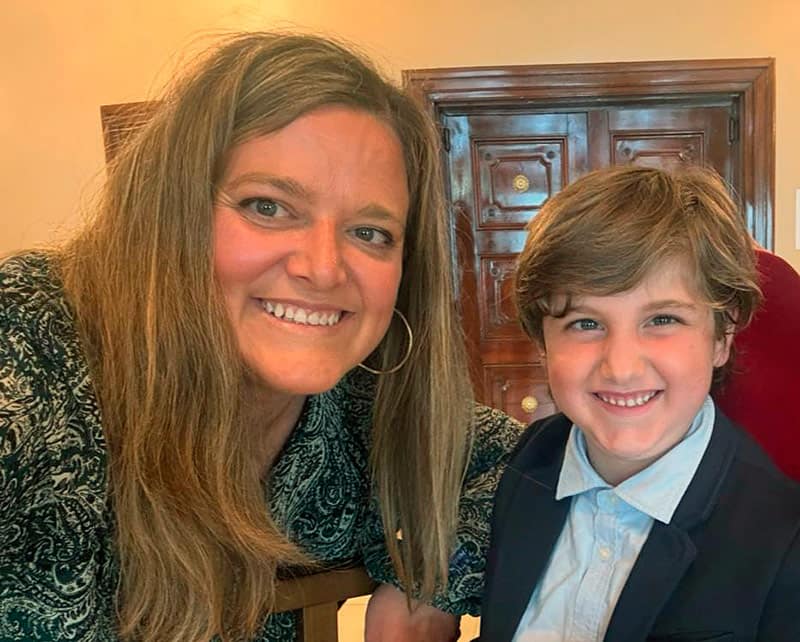 Ana Piera con su hijo Javi. El Ángel de Javi