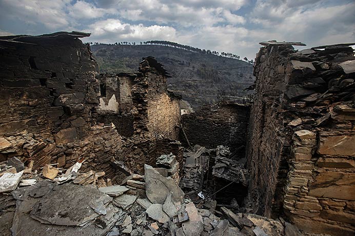Imágenes de los últimos incendios acontecidos en distintas zonas del norte de España