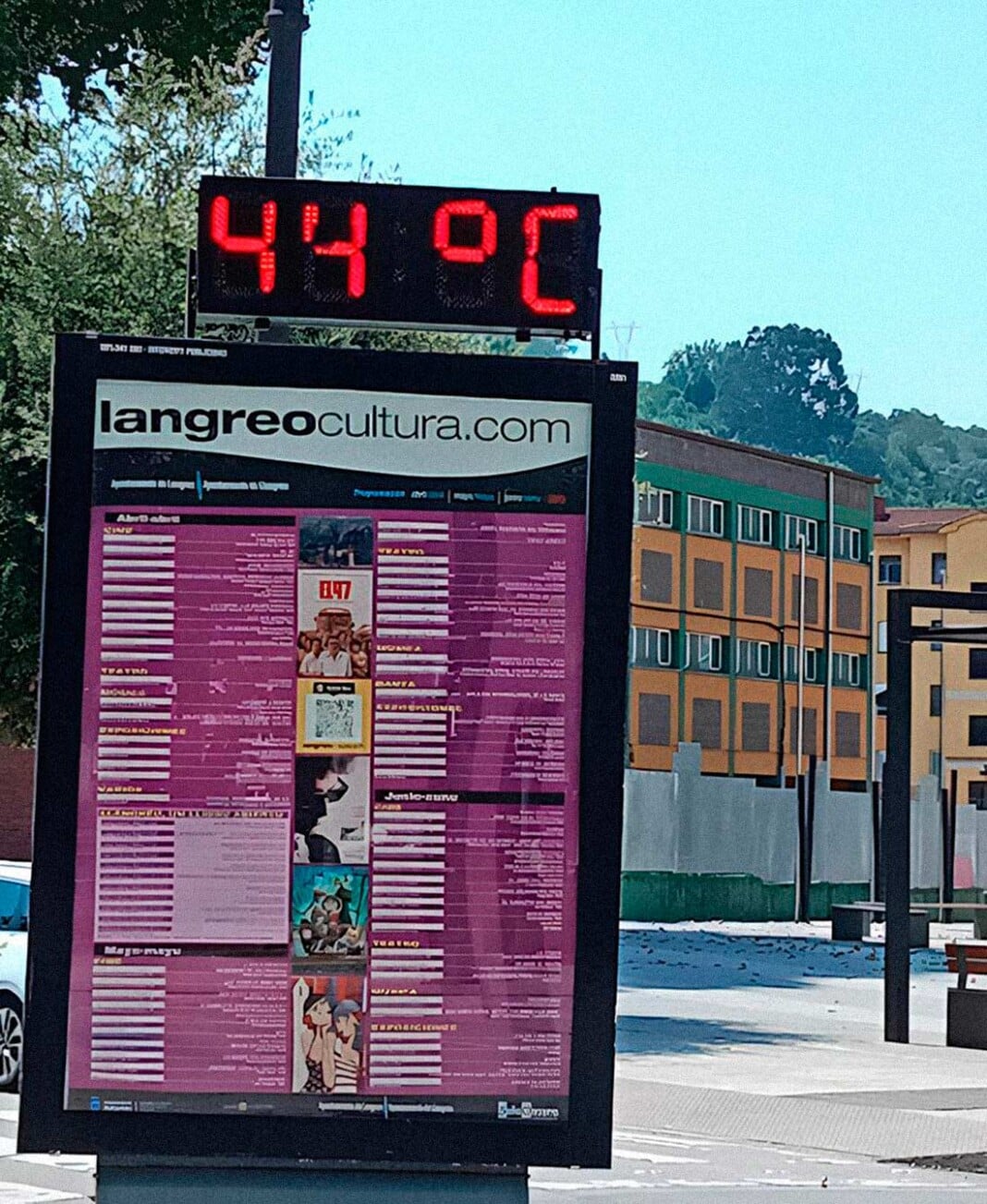 44ºC en Langreo