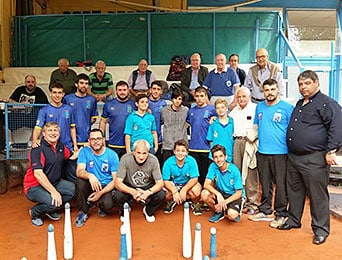 Torneo de Bolos en el Centro Asturiano de Buenos Aires.