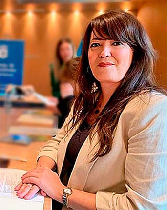 Karen Noval, presidenta del C.A. de Mendoza (Argentina)