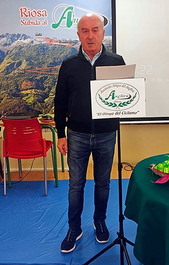 José Antonio Muñiz, presidente de la Asociación Amigos del Angliru.