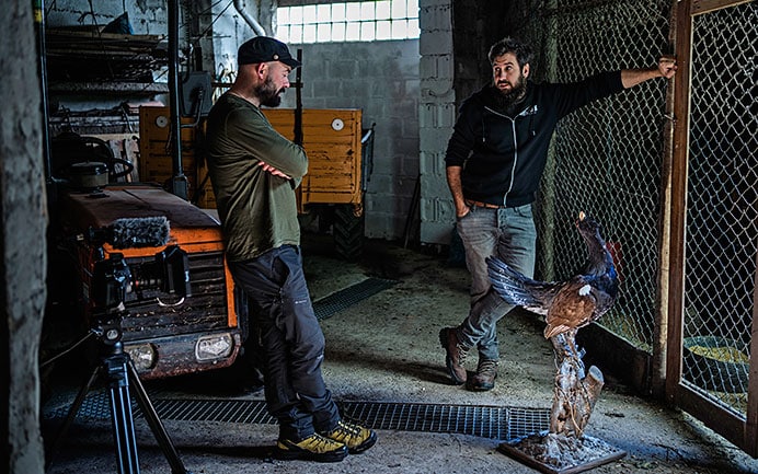Rodaje de la película de Álex Galán "Valle blanco, Gallo negro"