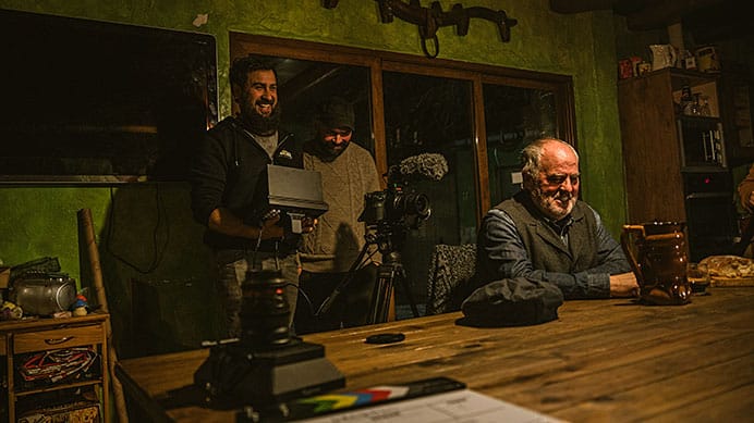 Rodaje de la película de Álex Galán "Valle blanco, Gallo negro"