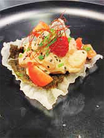 Plato cocinado por Christian González, cocinero y divulgador culinario.