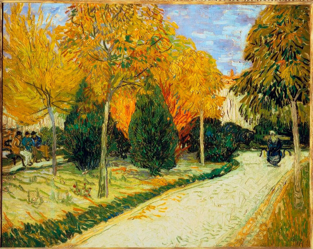 Camino en el Parque de Arlés, de Vicent Van Gogh