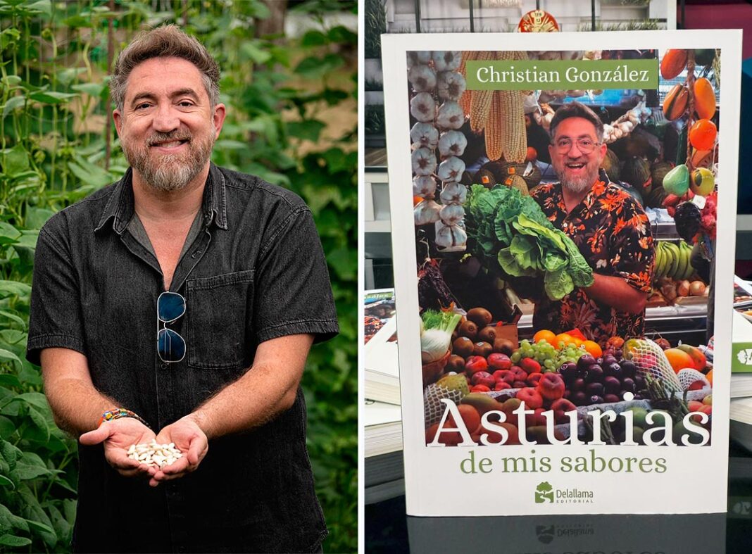 Christian González, cocinero y divulgador culinario y su libro Asturias de mis sabores