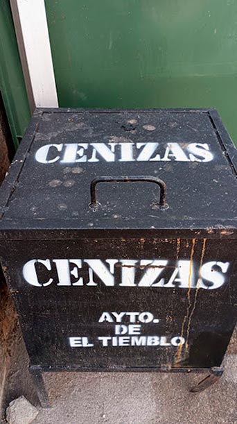 Depósito para cenizas en El Tiemblo.