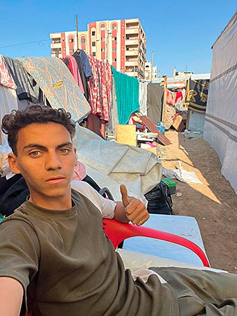 Gaza, el algodón que nos desnuda: cuando la compasión se agota, la humanidad también 2 Ahmad Farj, componente de una de las familias apadrinadas por Hope Palestina