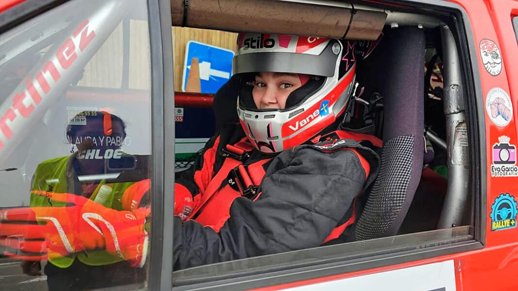 Vanesa Martínez, piloto asturiana de rallyes