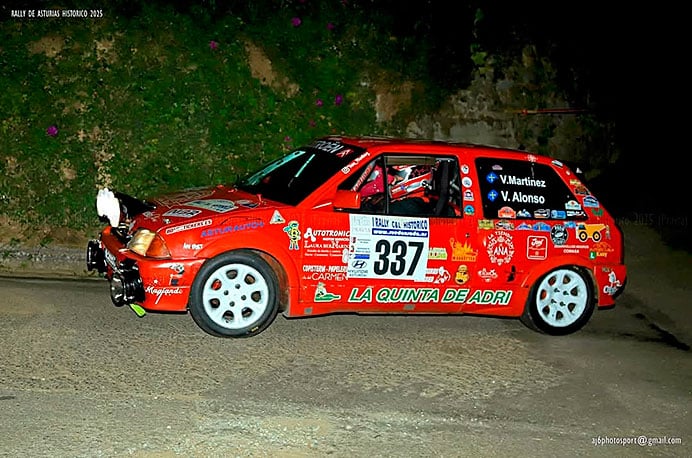 Vanesa Martínez y Vanesa Pombo Alonso en el I Rally C&L Histórico 2025.