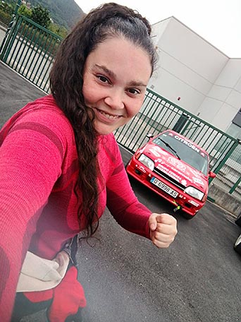 Vanesa Martínez, piloto de rallyes