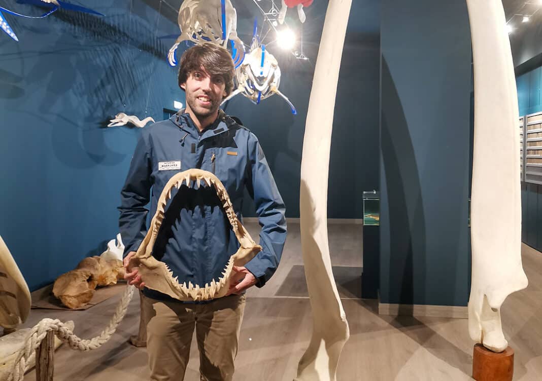 Jorge Fernández Rodríguez, oceanógrafo y fundador de Estudios Marejada, en el Museo del Centro de Experimentación Pesquera de Gijón