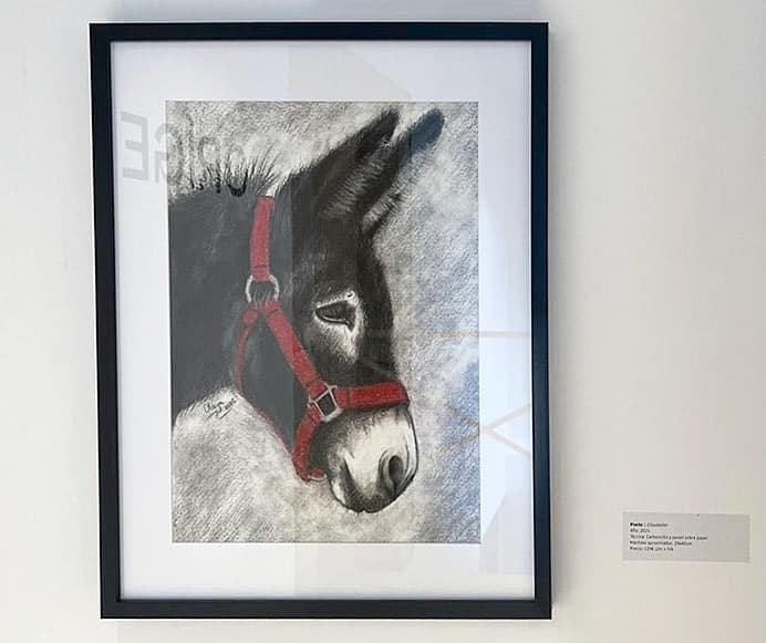 Un reflejo de mi mirada 3 "Pixoto", dibujo realizado a carboncillo y pastel sobre papel.
Esta obra fue la aportación de Olaya Avello Martínez a la exposición de arte "Orígenes" organizada por ACAO.