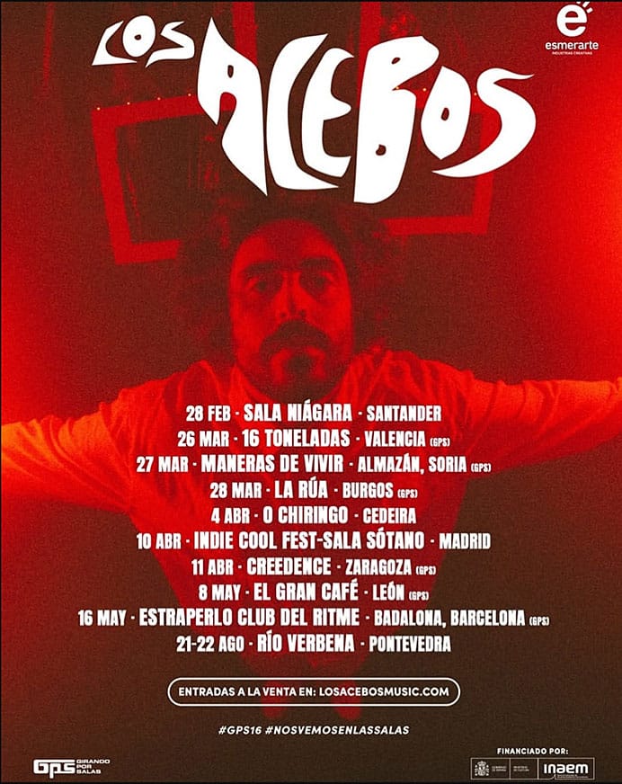 Los Acebos anuncian nuevas fechas para este 2026 1 Fechas y lugares de la nueva gira de Los Acebos.