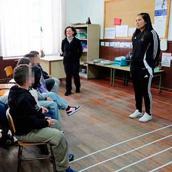 Boal ofrece referentes cercanos e inspiradores en el 8M 3 Mayra Espíritu, técnica deportiva superior en fútbol y entrenadora.