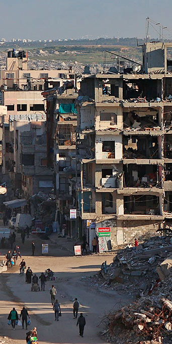 Cada bala mata a muchos: vidas que no caben en estadísticas ni en retóricas semánticas 1 Una de las múltiples zonas de Gaza destruidas