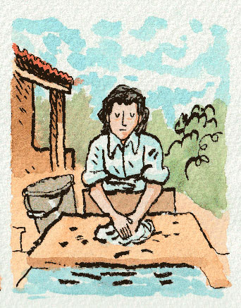 Aitana Castaño, periodista asturiana: «Siempre digo que lo que no se escribe, desaparece» 1 Ilustración de Alfonso Zapico para el libro "Las Madrinas" de Aitana Castaño.