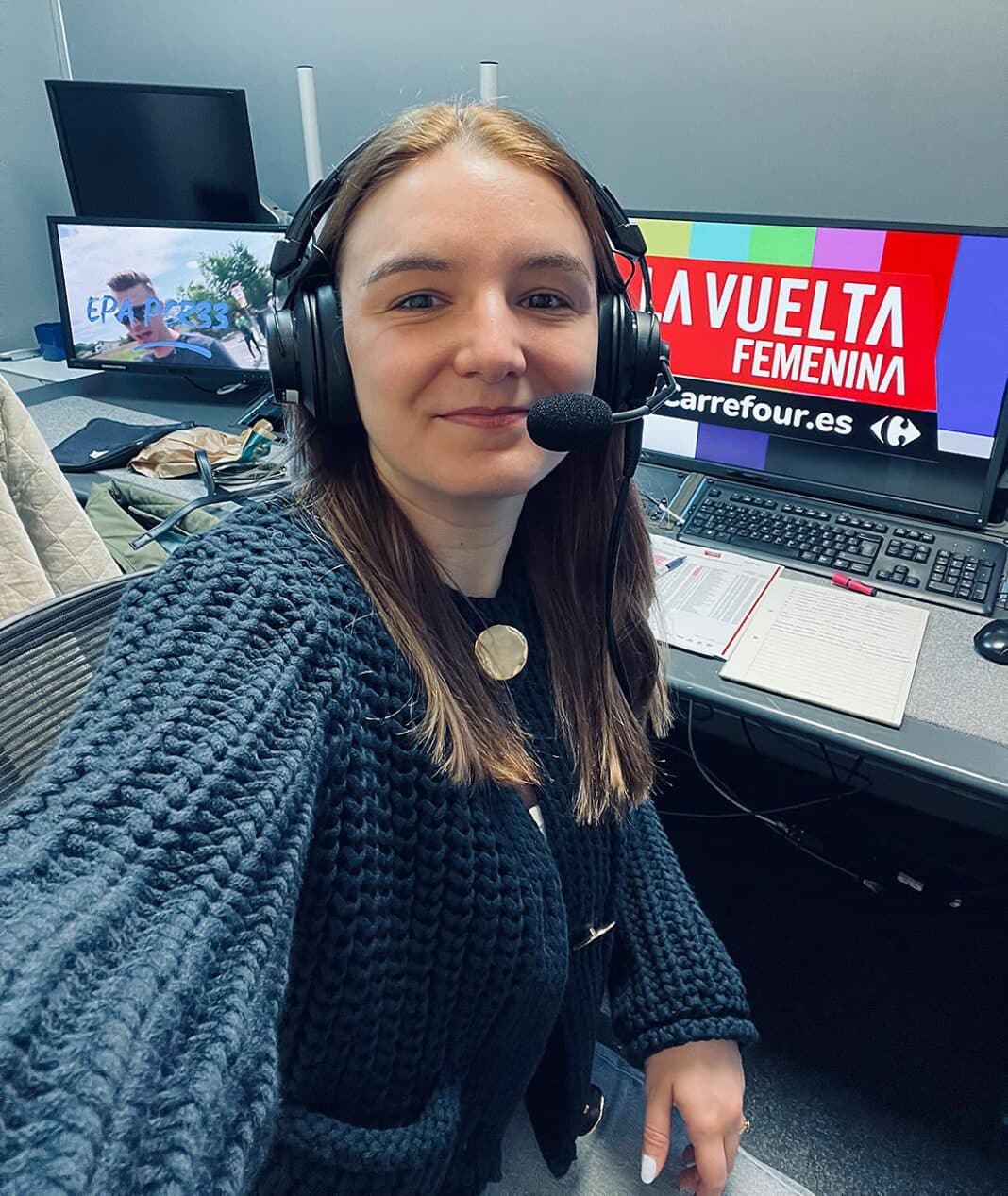Laura Álvarez, periodista asturiana de Eurosport: la voz que abrió camino en el ciclismo femenino español