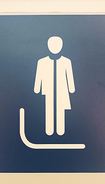 ¿Usa Usted la palabra retrete? 4 Símbolo del wc en la Universidad de Colonia