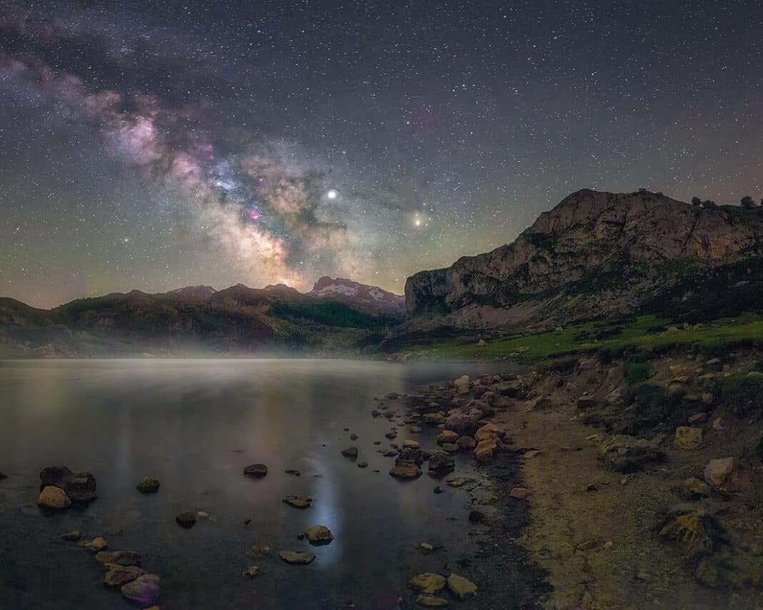 Lago Ercina. Fotografía nocturna del fotógrafo asturiano Glendor Díaz Suárez